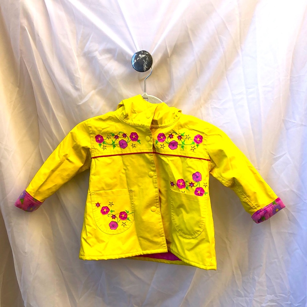 Beautiful yellow raincoat for kids